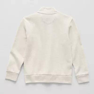 U.S. Polo Assn. Little & Big Boys Long Sleeve Quarter-Zip Pullover