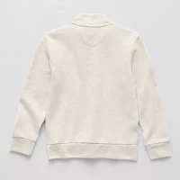 U.S. Polo Assn. Little & Big Boys Long Sleeve Quarter-Zip Pullover