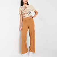 Arizona Wide Leg Fold Over Waist Womens Juniors Lounge Pant