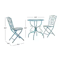 Semly Patio Collection 3-pc. Bistro Set Folding