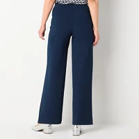 Liz Claiborne Womens Wide Leg Palazzo Pant