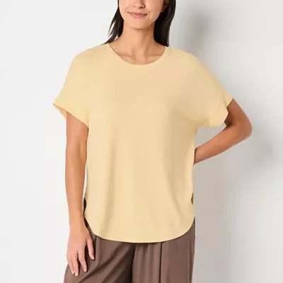 Stylus Womens Crew Neck Short Sleeve T-Shirt