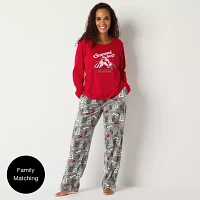 North Pole Trading Co. Womens Tall Crew Neck Long Sleeve 2-pc. Matching Family Pant Pajama Set