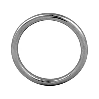 Personally Stackable Black Sterling Silver 3.5mm Polished Ring