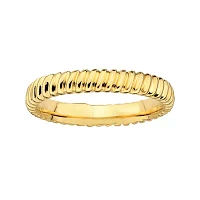 Personally Stackable 14K Yellow Gold Over Sterling Silver 3.5mm Twisted Ring