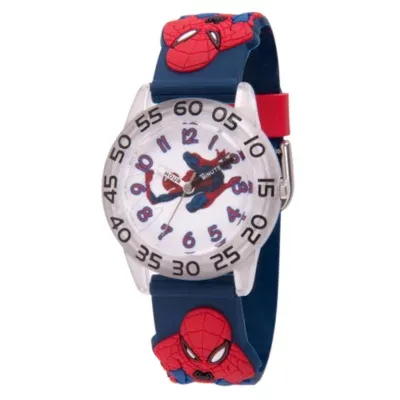 Avengers Marvel Spiderman Boys Blue Strap Watch Wma000170