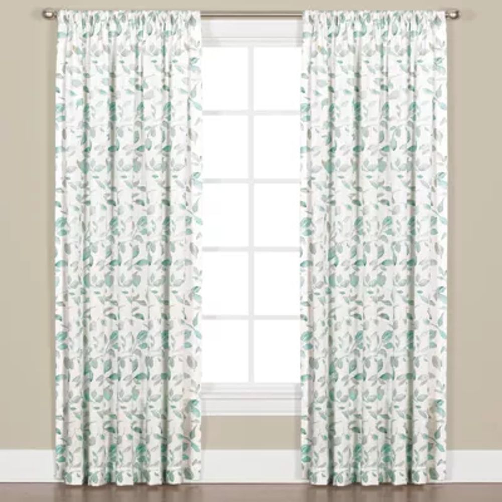 Gentle Wind Light-Filtering Rod Pocket Single Curtain Panel