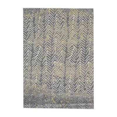 Weave And Wander Amaya Chevron Indoor Rectangular Area Rug