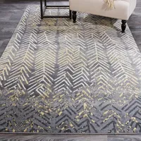 Weave And Wander Amaya Chevron Indoor Rectangular Area Rug