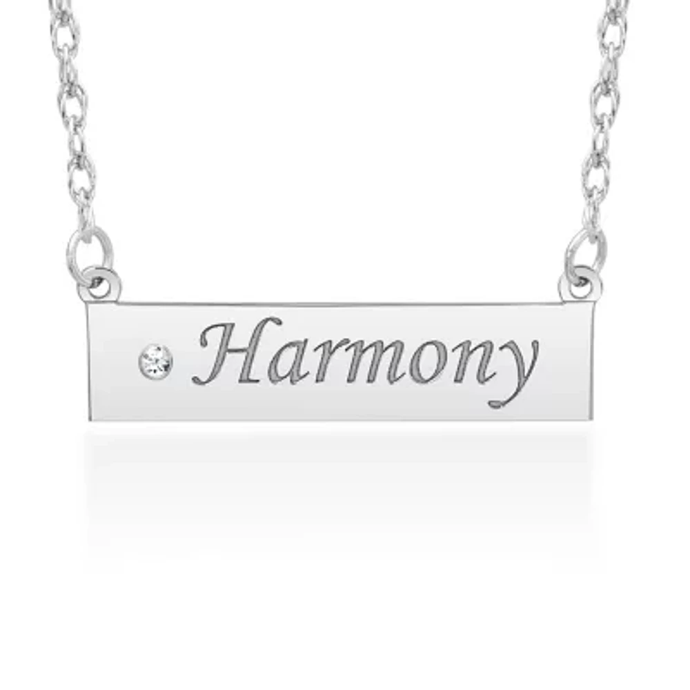 Womens Diamond Accent Natural White 10K Gold Pendant Necklace