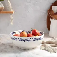 Tabletops Unlimited Carmine Stoneware Serving Bowl