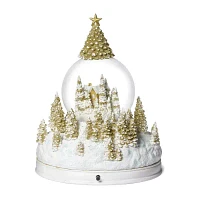 Roman 11in Lighted Musical Dome Plays Music Christmas Tabletop Decor