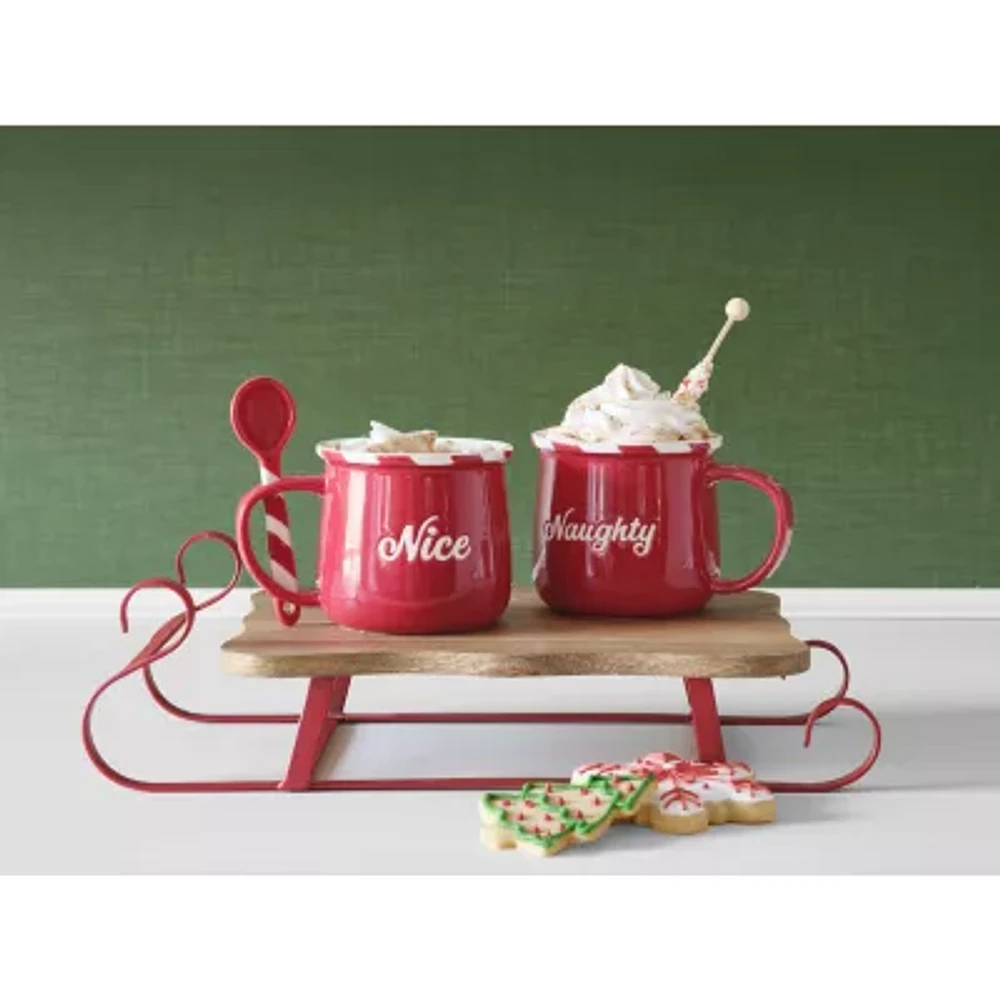 North Pole Trading Co. Holiday Naughty/Nice Coffee Mug