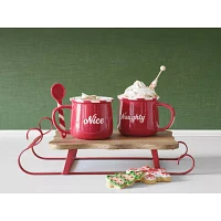 North Pole Trading Co. Holiday Naughty/Nice Coffee Mug