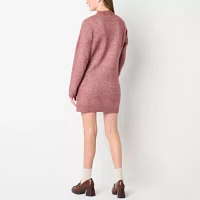 by&by Womens Long Sleeve Sweater Dress Juniors