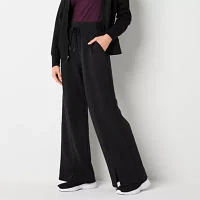 Xersion Womens Tall Scuba Mid Rise Wide Leg Pull-On Pants