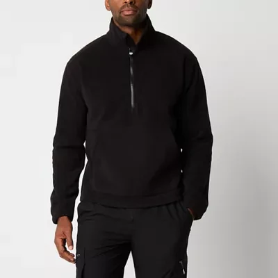 Xersion Polar Fleece Mens Long Sleeve Mock Neck Top