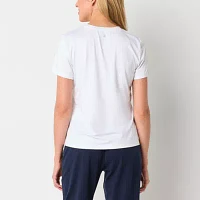 Xersion Womens Performance Crew Neck Short Sleeve T-Shirt