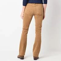 St. John's Bay Secretly Slender Womens Mid Rise Bootcut Corduroy Pant