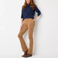 St. John's Bay Secretly Slender Womens Mid Rise Bootcut Corduroy Pant