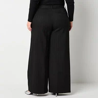 Worthington Plus Womens Wide Leg Pant