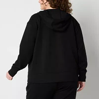 Xersion Plus Womens Scuba Long Sleeve Hoodie