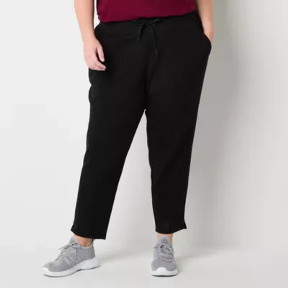 Xersion Womens Scuba Mid Rise Plus Jogger Pant