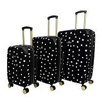 Jenni Chan Polka Dot 3-pc. Hardside Luggage Set