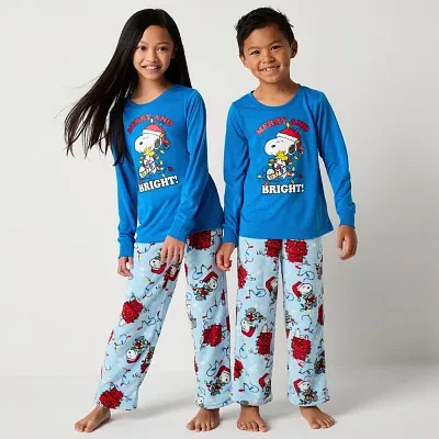 Big Unisex Peanuts Snoopy 2-pc. Christmas Matching Family Pajama Set