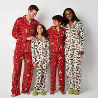 Big Unisex Dr. Seuss Grinch Velour 2-pc. Christmas Matching Family Pajama Set