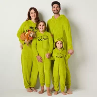 Unisex Adult Dr. Seuss Grinch Fleece Long Sleeve Matching Family One Piece Pajama