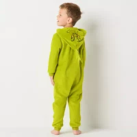 Little Unisex Dr. Seuss Grinch Fleece Long Sleeve Matching Family One Piece Pajama