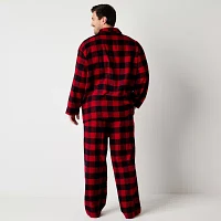 North Pole Trading Co. Mens Big Flannel Long Sleeve 2-pc. Matching Family Pant Pajama Set