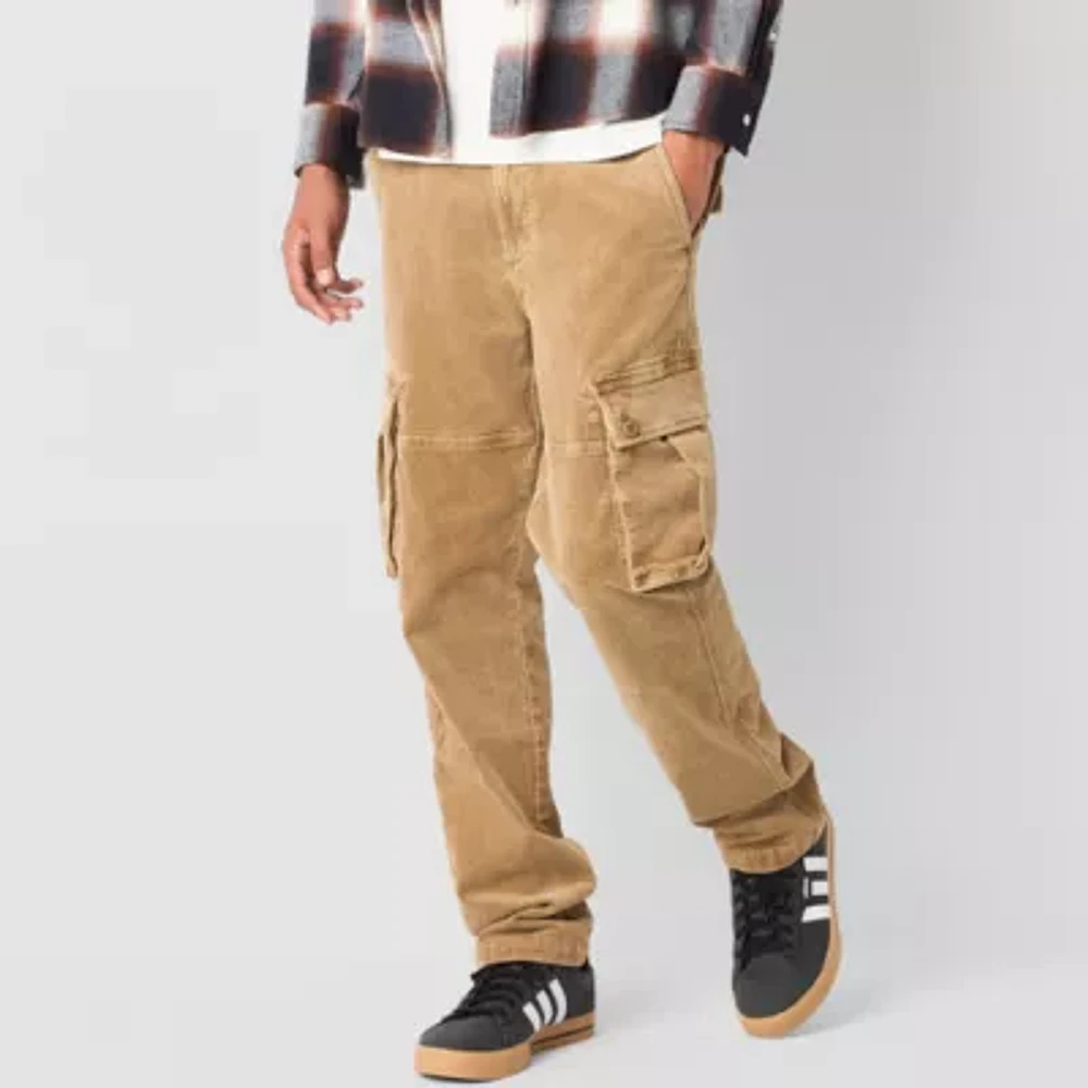 Arizona Mens Straight Fit Corduroy Cargo Pant