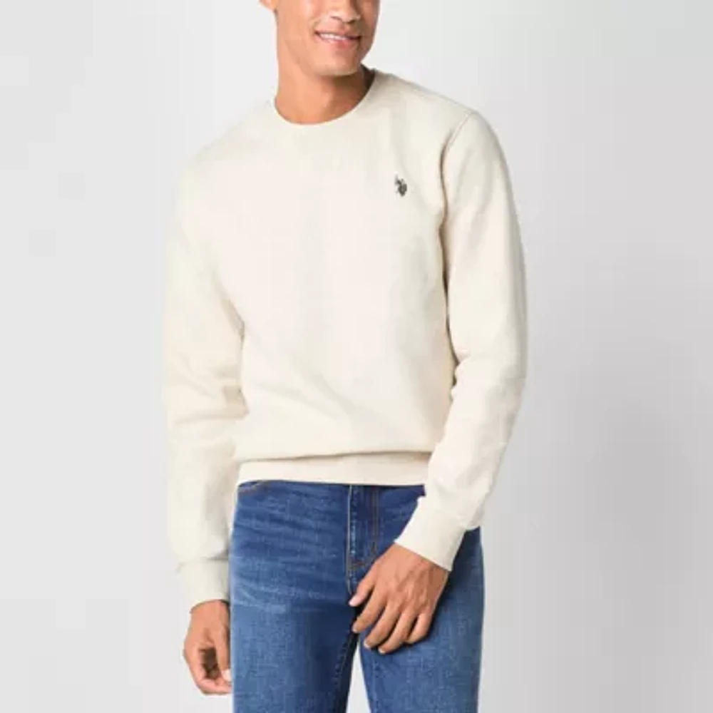 U.S. Polo Assn. Crew Fleece Mens Embroidered Crew Neck Long Sleeve Sweatshirt