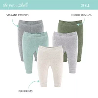 The Peanutshell Baby Unisex 5-pc. Straight Pull-On Pants