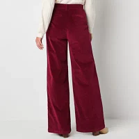 Liz Claiborne-Tall Womens High Rise Wide Leg Pull-On Pants