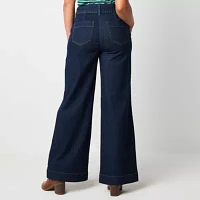 Liz Claiborne Loose Fit Wide Leg Trouser