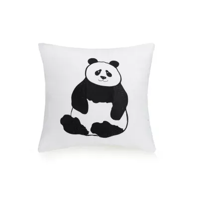 Urban Playground Panda Square Throw Pillow