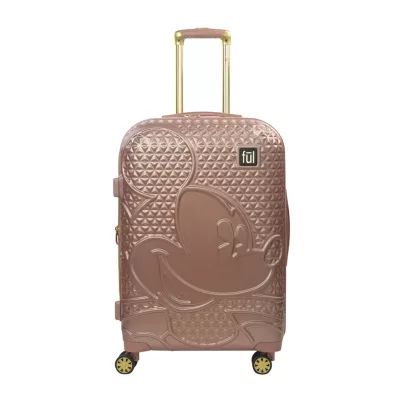 ful Disney Mickey Mouse Textured 25" Hardside Lightweight Luggage