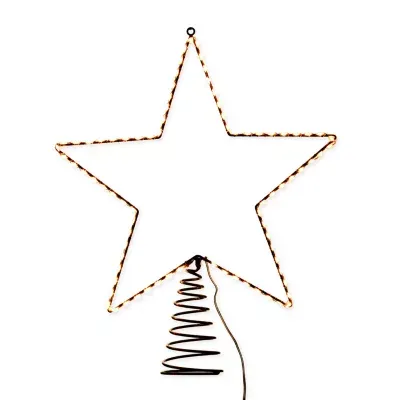 Kurt Adler 17.5-Inch Metal Lighted Led Star Treetop Christmas Tree Topper