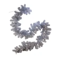 Kurt Adler Pre-Lit Silver Point Pine Christmas Garland