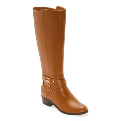 Liz Claiborne Womens Tenny Flat Heel Riding Boots