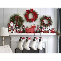 North Pole Trading Co. Sled Advent Lighted Christmas Tabletop Decor