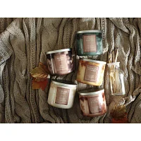 Distant Lands 14 Oz 3 Wick Caramel Latte Scented Jar Candle