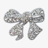 Bijoux Bar Silver Tone Crystal Brooch