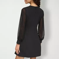 Marc New York Womens Long Sleeve Shift Dress