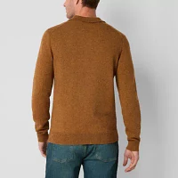 mutual weave Mens Long Sleeve Pullover Sweater