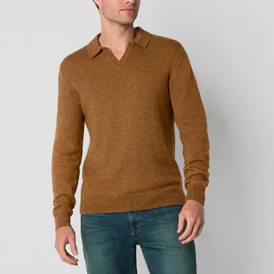 mutual weave Mens Long Sleeve Pullover Sweater