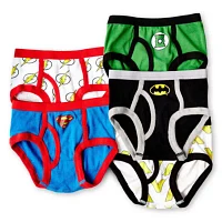 Little Boys 5 Pack Justice League Briefs